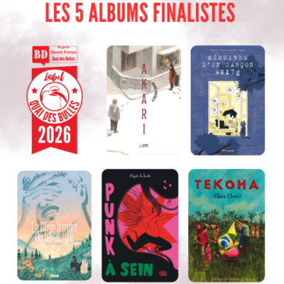 Albums finalistes du prix Ouest-France, en partenariat avec Ici Bretagne